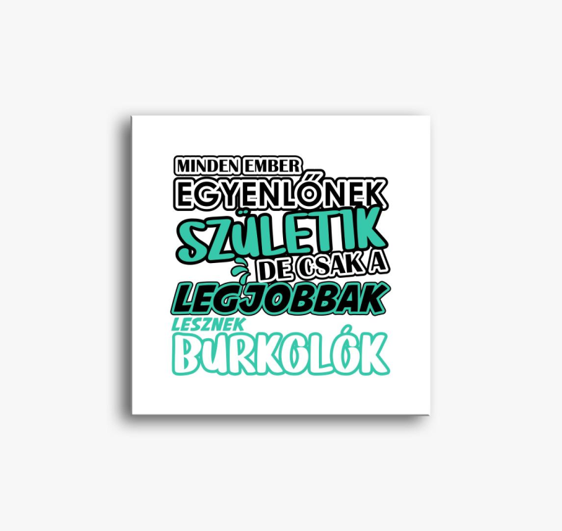 Egyenlőnek születik burkoló vászonkép