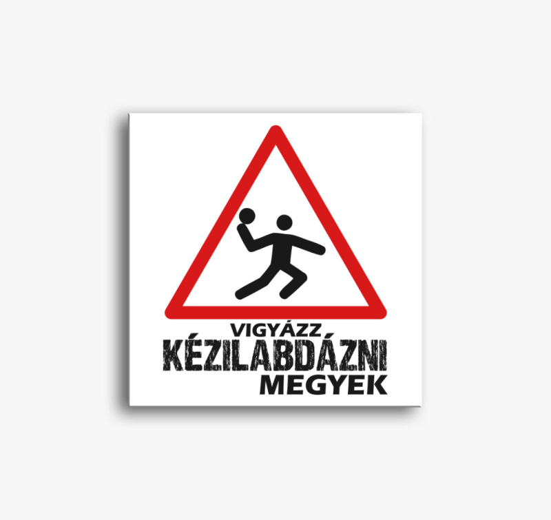 Vigyázz kézilabdázni megyek vászonkép