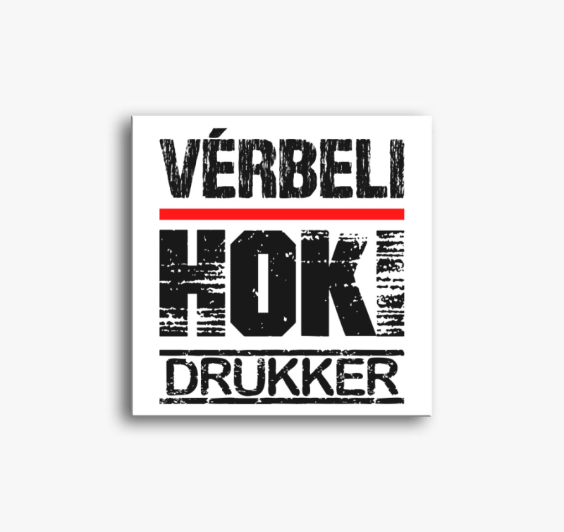 Vérbeli hoki drukker vászonkép