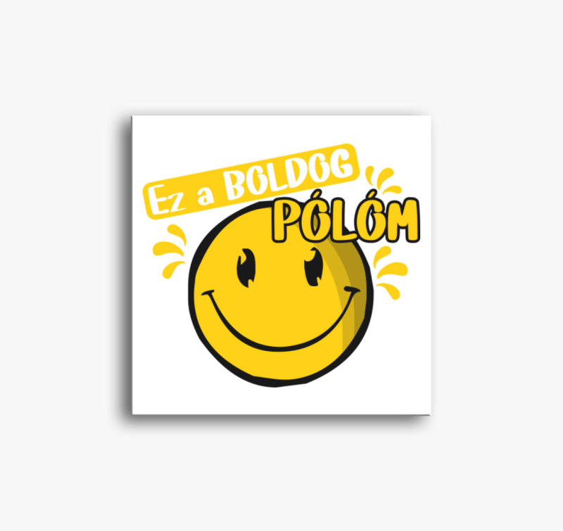 Boldog vászonkép