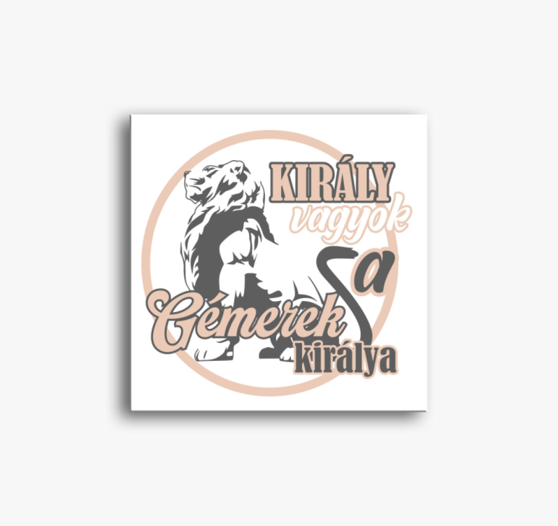 Király vagyok gamer vászonkép