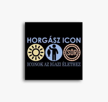 Horgász iconos vászo