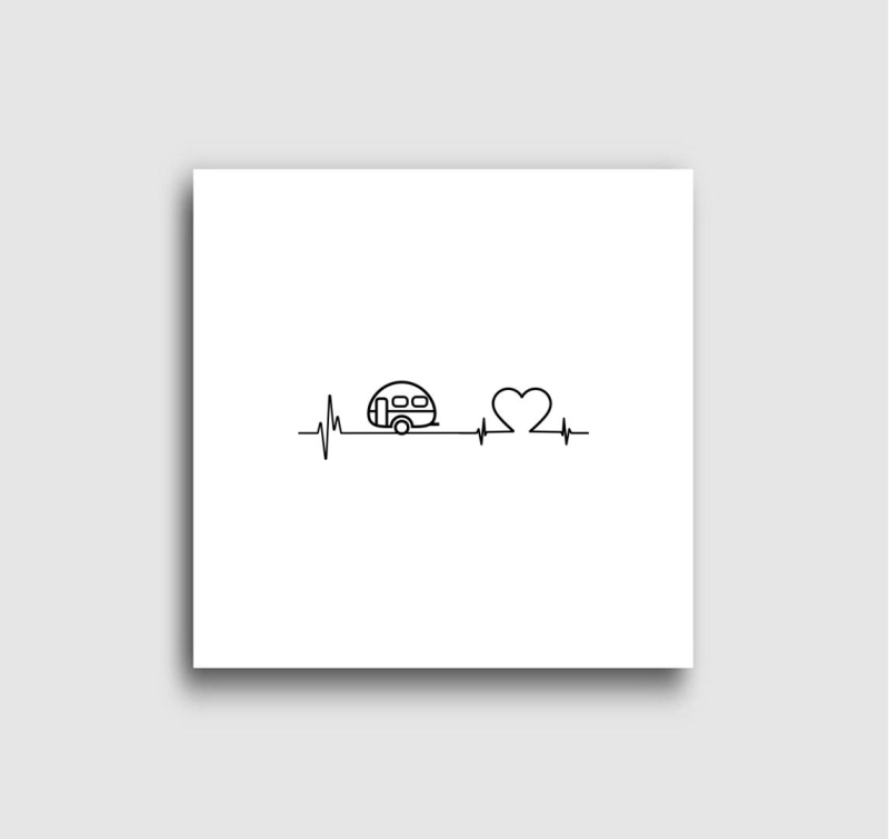 Szívdobbanás lakókocsi vászonkép