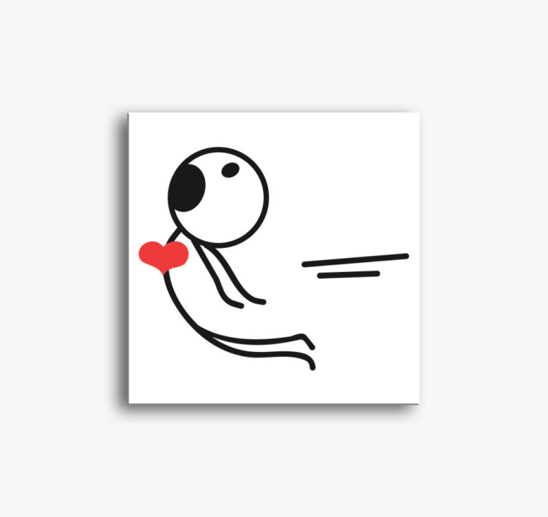 Szerelemfogó mágnes férfi páros vászonkép