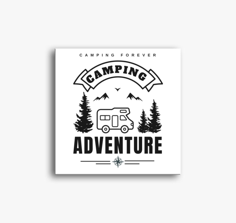 Lakóautó camping adventure vászonkép