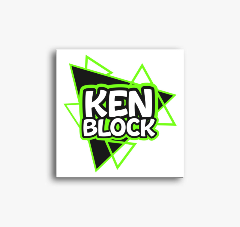 Ken Block feliratú vászonkép