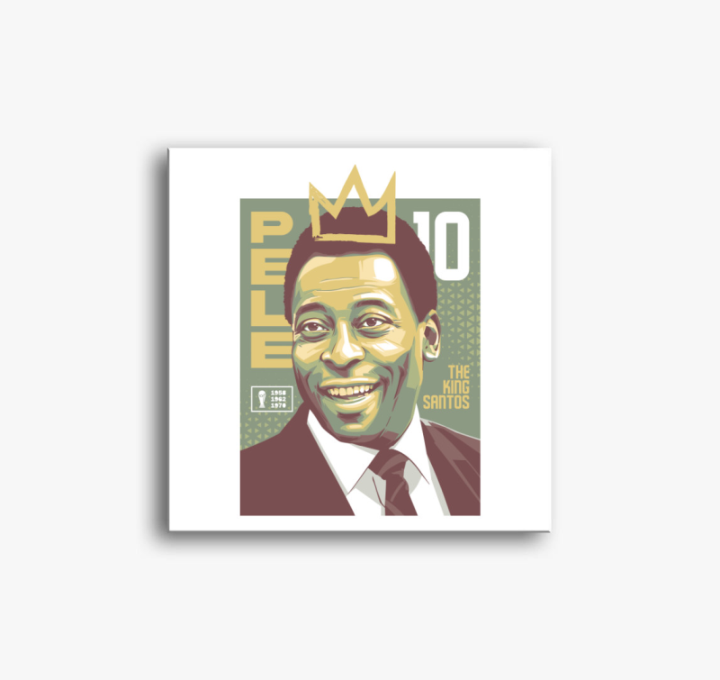 Pelé - The King Of Santos vászonkép