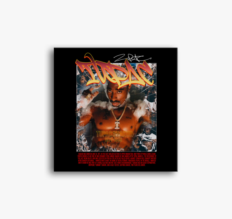 Tupac rapper emlék vászonkép