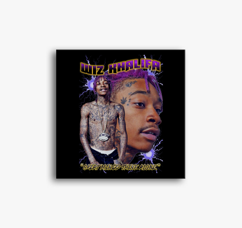 Wiz Khalifa arcképes vászonkép