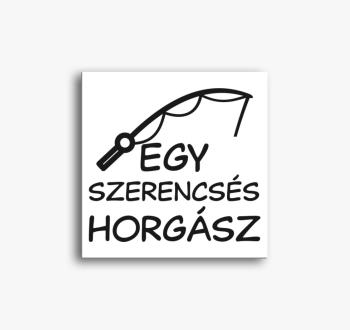 Egy szerencsés horgász páros vászonkép