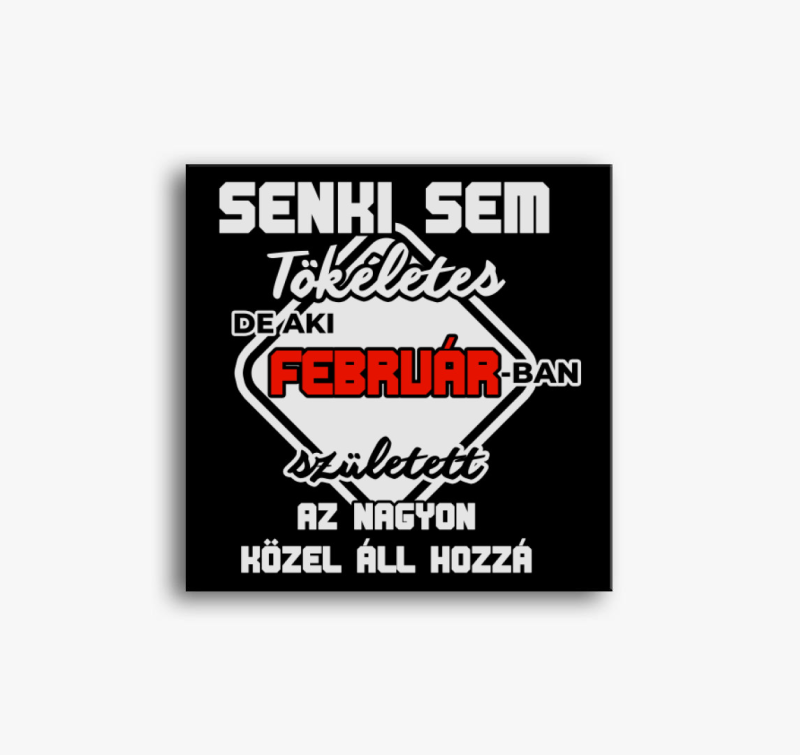 Senki sem tökéletes de aki februárban született nagyon közel áll hozzá vászonkép