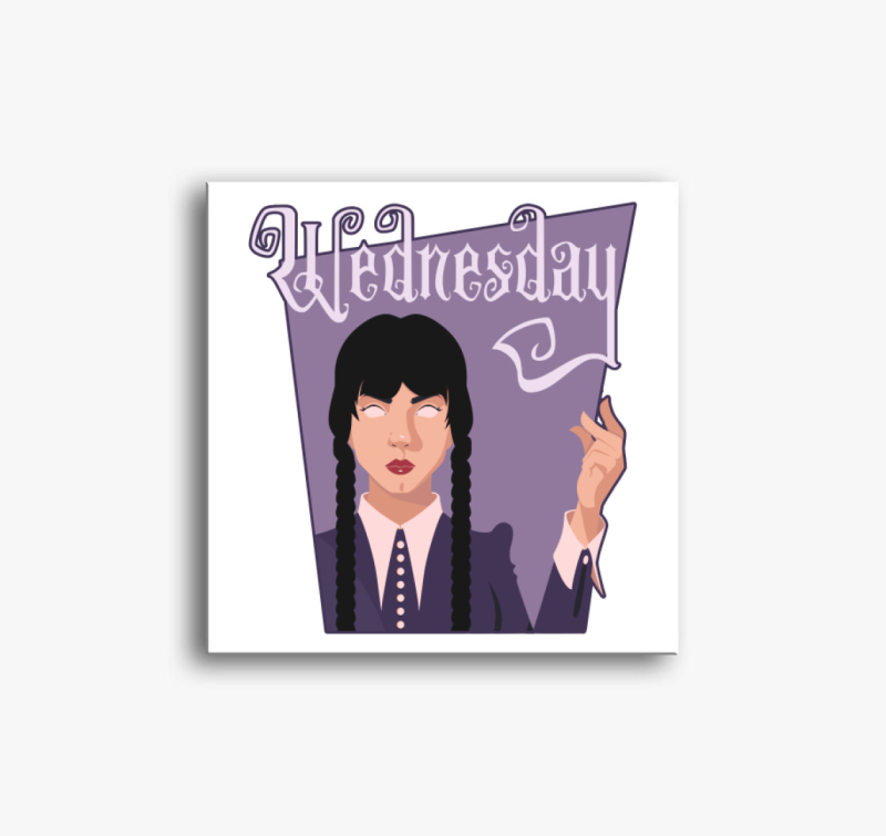 Wednesday Addams karakter vászonkép