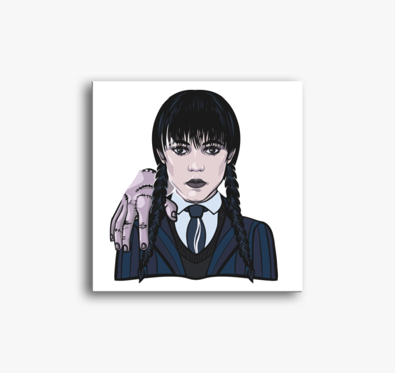 Wednesday és Izé karakter vászonkép