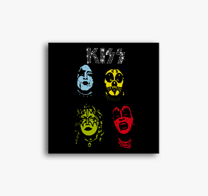 Popart Kiss vászonkép