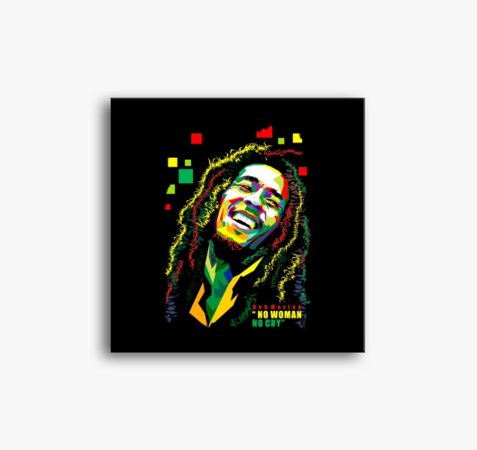 Bob Marley színes vászonkép