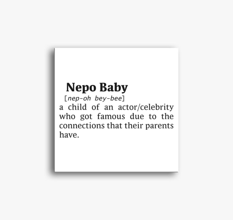 Nepo Baby - dictionary szótár idézetes vászonkép