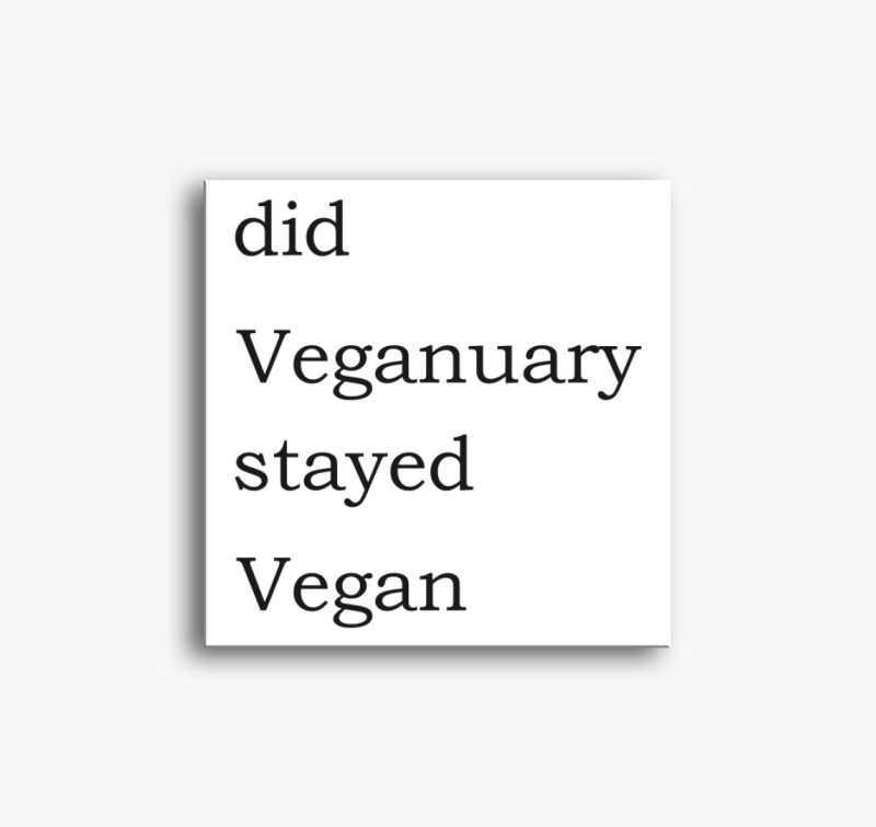 Did Veganuary vászonkép