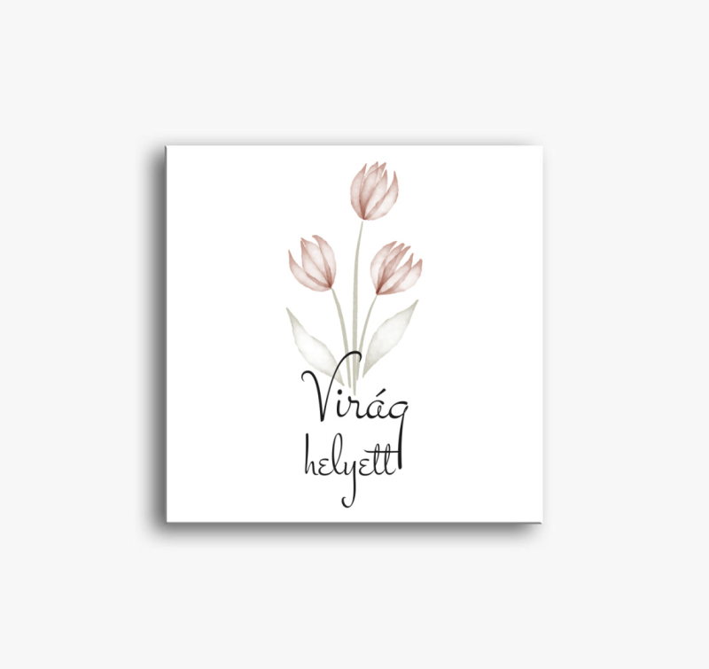 Virág helyett vászonkép