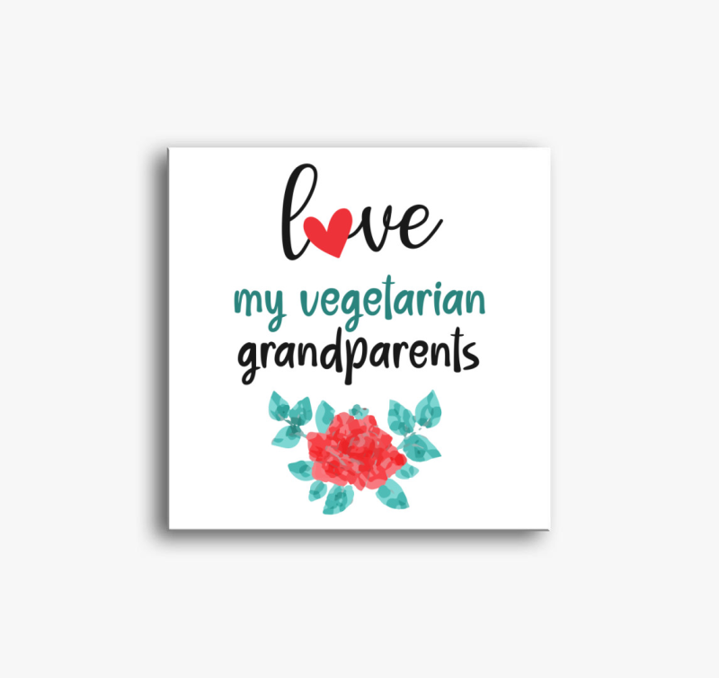Love my Vegetarian Grandparents vászonkép