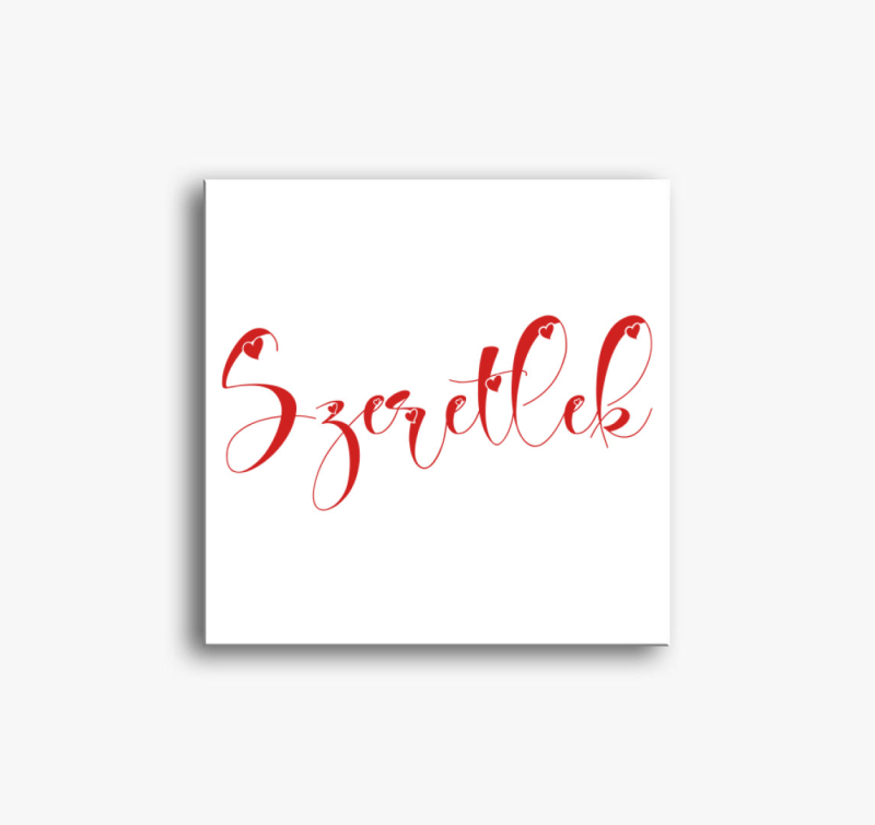 Szeretlek vászonkép