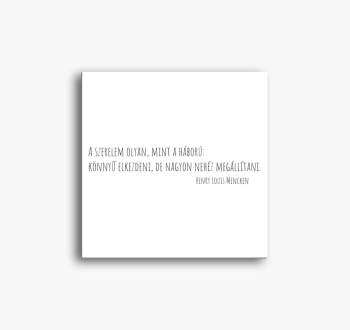 Szerelem háború vászonkép