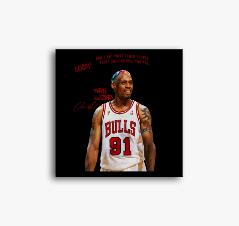 Dennis Rodman The Worm vászonkép