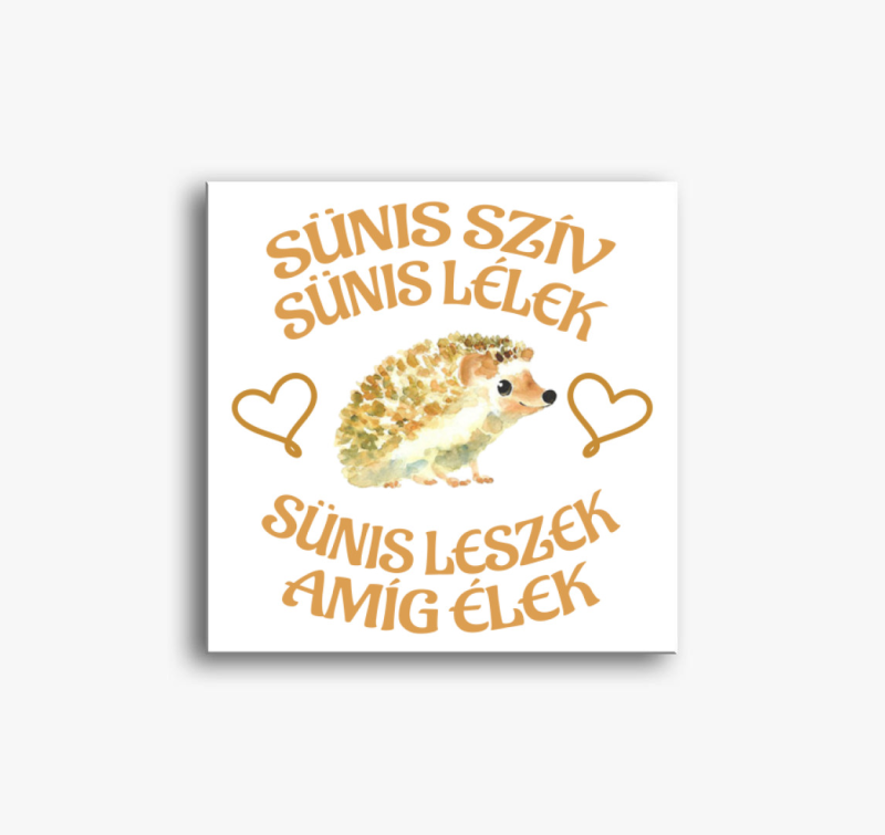 Sünis szív Sünis lélek vászonkép