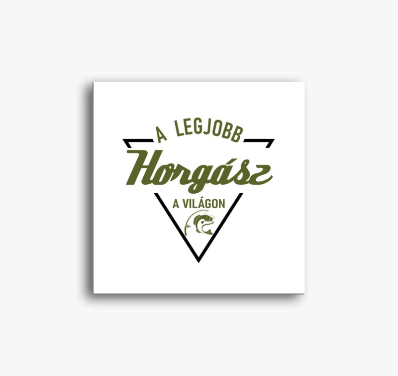 A legjobb horgász a világon horgász vászonkép