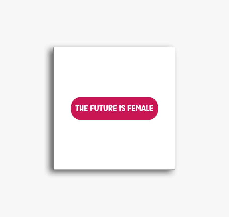 Future is female pink vászonkép