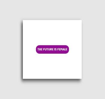 Future is female lila vászonkép