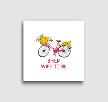 Biker wife to be vászonkép
