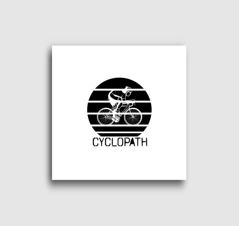 Cyclopath fekete-fehér vászonkép