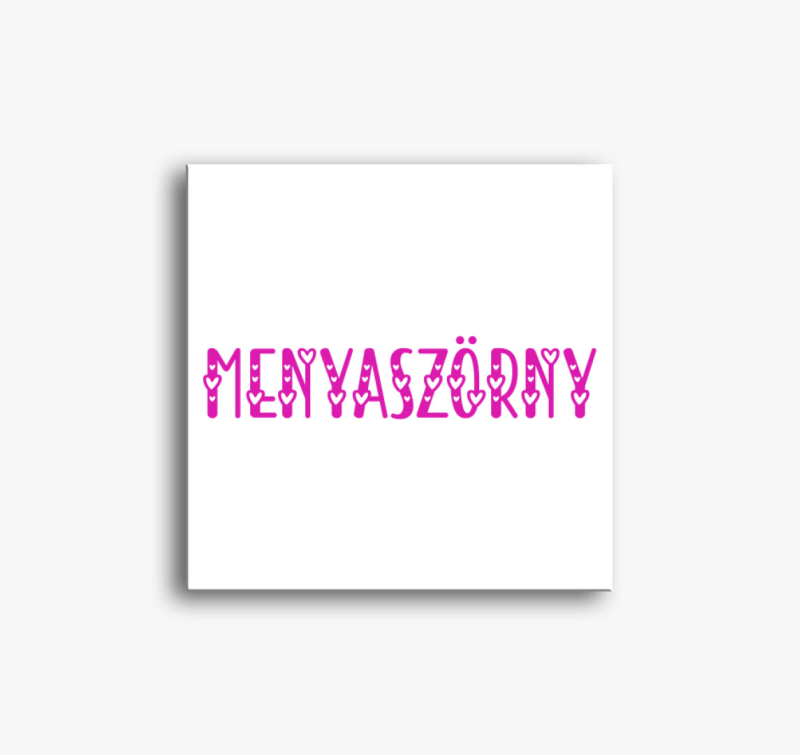 Menyaszörny pink vászonkép