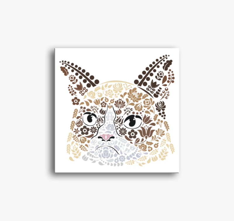 Magyaros Grumpy cat vászonkép