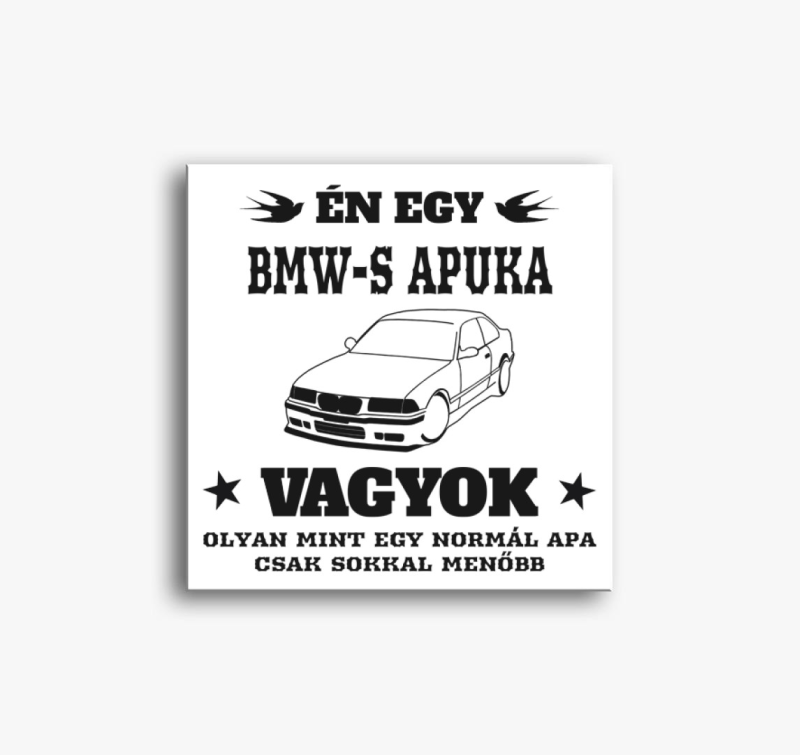 BMW-s apuka vászonkép