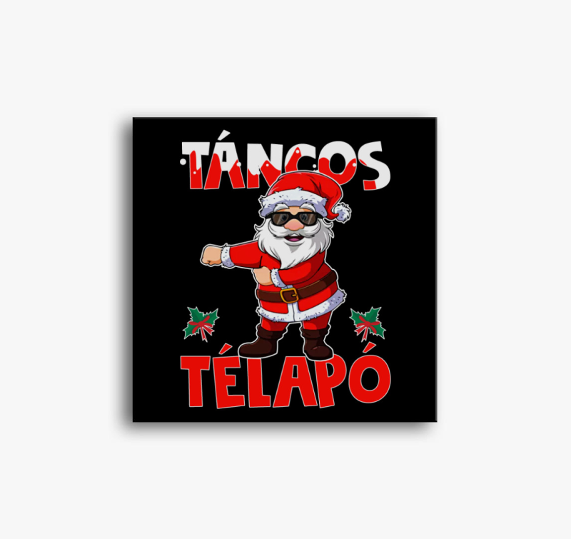 Táncos Télapó vászonkép