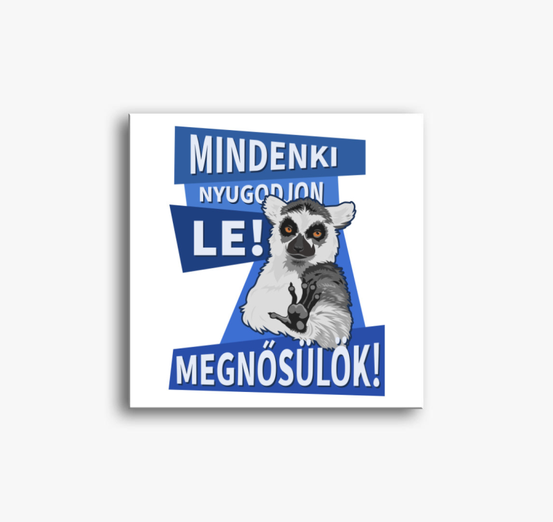 Mindenki nyugodjon le megnősülök vászonkép