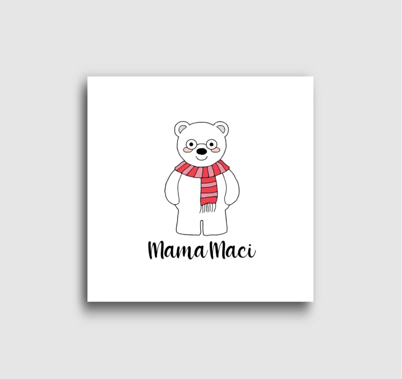 Mama maci karácsonyi vászonkép