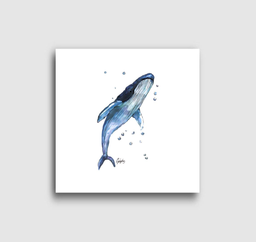 Kék bálna vászonkép