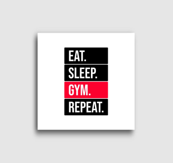 EAT SLEEP GYM REPEAT (YCDT) vászonkép