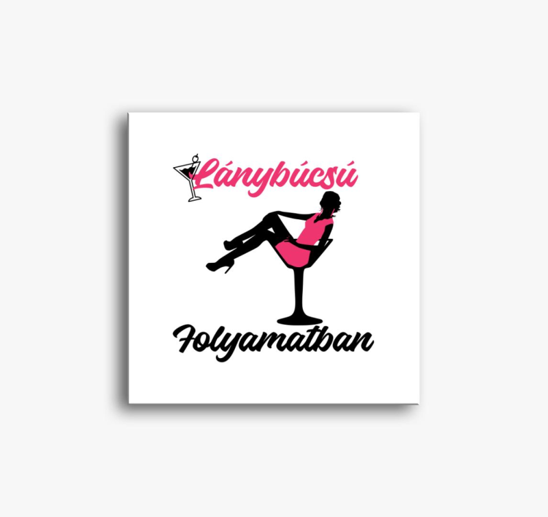 Lánybúcsú folyamatban lánybúcsúra vászonkép