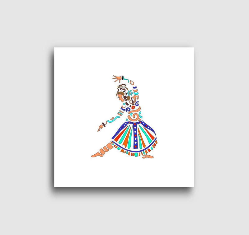 Indiai táncosnő2 vászonkép