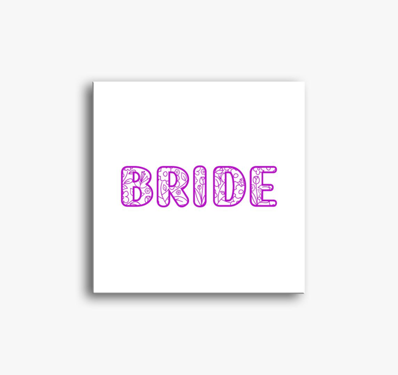 Bride virágos pink vászonkép