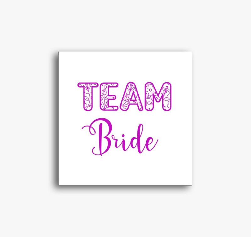 Team Bride vászonkép