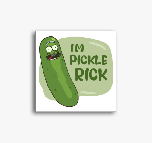 Uborka Rick vászonkép