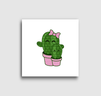 Kaktusz anya-lánya vászonkép