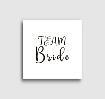 TEAM Bride fekete vászonkép