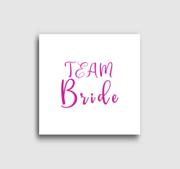 TEAM Bride pink szivecske vászonkép