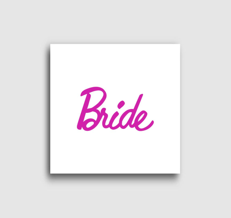 Bride Barbies betűkkel vászonkép