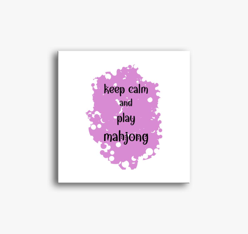 Keep calm mahjong pink vászonkép
